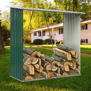 164cm Metal Log Storage Shed for Firewood  Now 12099 Save 27