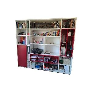 Libreria mobile in legno colorato Poliform ora a 750 con sconto