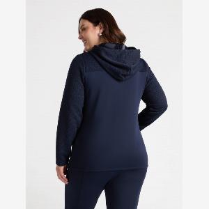 Fiorella Rubino  Felpa in tessuto effetto matelassè Donna Blu Taglia S 4850 IT