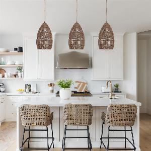 Get 43 Off Lightsin Handcrafted Rattan Bell Pendant Light for Dining Areas