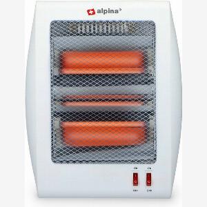 alpina Elektroherd Strahlheizgerät 2 Stufen 400 und 800 Watt Kippschutz Tragbar