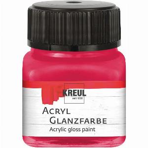 KREUL Acryl Glanzfarbe 20 ml  Dunkelrot