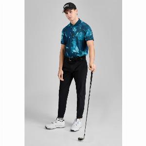 Halfprice Botany Floral AOP Golf Polo Shirt in Caddy Green