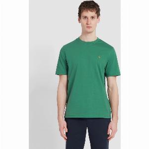 Danny Regular Fit Organic Cotton TShirt In Green Meadow