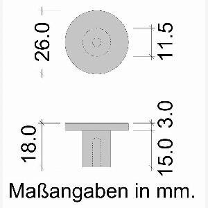 Heimwerkertools Réduction de 11 % sur le bouton en métal noir mat Viefe COMO Ø 26 mm