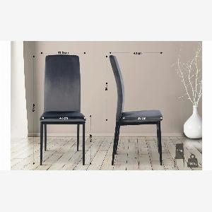 Esszimmerstuhl Kunstleder Savino  grau  Maße cm B 415 H 99 Stühle  Esszimmerstühle  Sconto