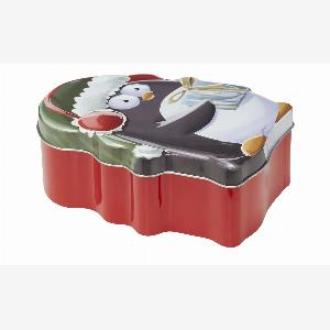 Halbieren Sie die Kosten Bunte PinguinKeksdose aus Metall 134x66 cm