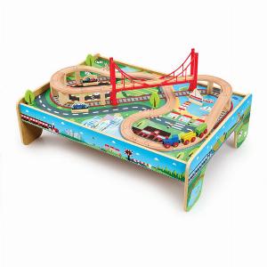 Early Learning Centre Wooden Little Town Train Table