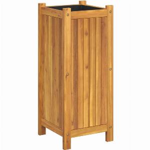 Jardinière en bois dacacia 31x31x75 cm prix réduit à 8499