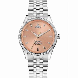 Vivienne Westwood Seymour Quartz Pink Dial Steel Strap Ladies Watch VV240PHSL