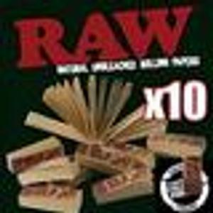Raw TIPS Lot de 10 Carnets x 50 Filtres en carton
