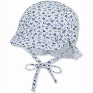 Berretto Sterntaler bianco con protezione collo ora a 655