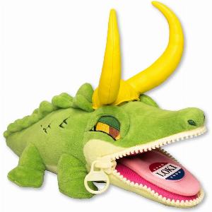 Plüschfigur von Marvels Loki im AlligatorDesign