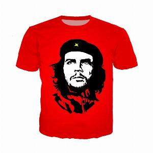 Tshirt Graffiti Che Guevara Uomo Donna Personalizzata Stampa 3d Tshirt Estate Anime Streetwear Casual Oversize Tshirt Uomo XL