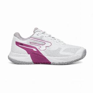 Bullpadel next w 25v white and purple shoes