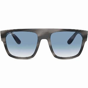 RayBan RB0360S  Drifter Designer Sunglasses Striped Grey  Clear  blue RB0360S14043F