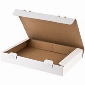 2  Rabatt auf Versandkarton 343x250x49mm einfach aufzubauen mit Steckverschluss Maxibrief weiß