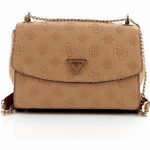 Guess Cresidia Überschlagtasche beige