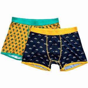 Bamboo Boxers 2 Pack  Bumblebee  Cactus