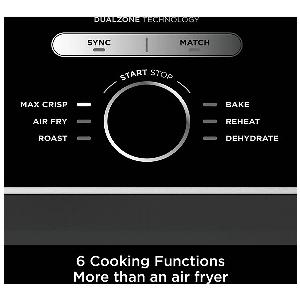 Ninja AF400UK Ninja XL Dual Zone Air Fryer in Black 9 5L 2470W