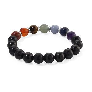 Shungit  Mehrfarbig Edelsteine Armband ca 18 cm ca 12000 ct