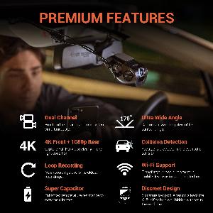 Get 26 Off Rexing V1P 4K Dual Channel Dash Cam with WiFi