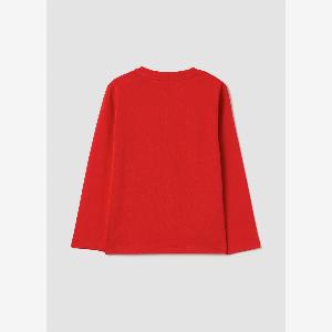 OVS Longsleeved Tshirt With Mickey Mouse Print Junge Rot Größe 1218