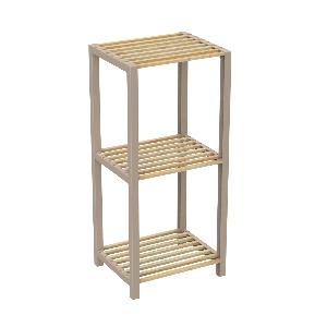 Scaffale 3 ripiani in legno 35x78x29 cm