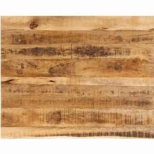 Dessus de table 100x80x25cm bord vif bois massif manguier brut