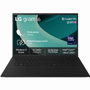 LG gram 16 Intel Core Ultra 7 32Go1ToNoir 16Z90TLGAU88F
