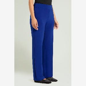Luisa viola pantaloni pullon dritto in compatto stretch donna