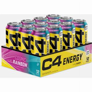 Boisson gazeuse C4 Original Carbonated Cellucor Cosmic Rainbow 6000 ml 12 Canettes