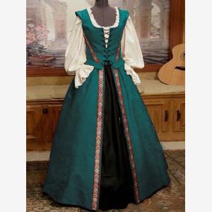 Enjoy 38 Discount on Burgundy Medieval Style Halter Swing Dress