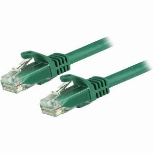 StarTechcom 50cm CAT6 Ethernet Cable 10 Gigabit Snagless RJ45 650MHz 100W PoE Patch Cord CAT 6 10GbE UTP Network Cable wStrain Relief Green Fluke TestedWiring is UL CertifiedTIA  Category 6  24AWG N6PATC50CMGN  patch cable  50 cm  green