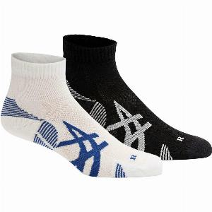 Grab 18 Off Asics Cushion XL Socks in Black and White 2Pack