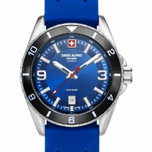 Swiss Alpine Military 70341836 Herrenuhr Sierra silber blau 42mm 10ATM