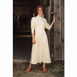 Cream Twist Neck Midi Dress now 63 was 90  Save 30