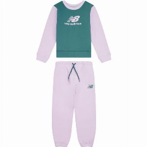 MXM Fashion Sconto del 29% su completo sportivo New Balance per bambina lilla e verde