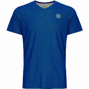 BIDI BADU Evin Tech RoundNeck Tshirt Garçons bleu vert clair