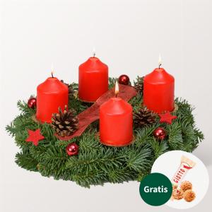 25 Rabatt auf den Adventskranz Red Glory Ø 25 cm sichern