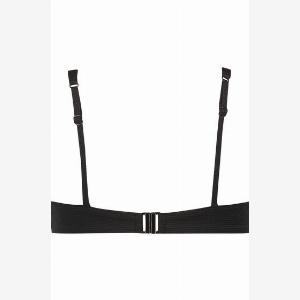 Hunkemöller Scallop nonpadded underwired bikini top Black