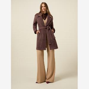 Sconto del 29 su oltre cappotto marrone con cintura taglia XL