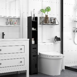 Aosom Profitez de 25% de réduction sur larmoire de salle de bain kleankin noire 3662970304419