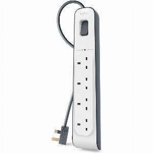 Enjoy 28 Discount on Belkin BSV400AF2M White Surge Protector with 4 Outlets