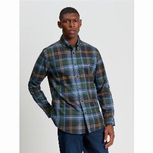 Get 39 Off Oversized Long Sleeve Tartan Check Shirt  Size S