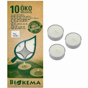 Klimaneutrale BioTeelichter mit Hülle 10er Schachtel
