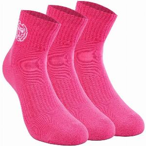 Chaussettes de tennis BIDI BADU Anchor Ankle Move  Pack de 3  Rose  850