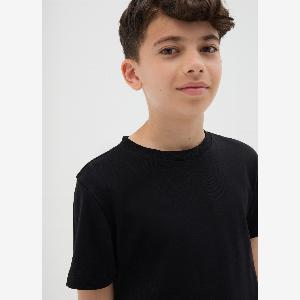 OVS Tshirt Da Ragazzo In Puro Cotone Nero Slim Fit Bambino Nero Taglia 1314