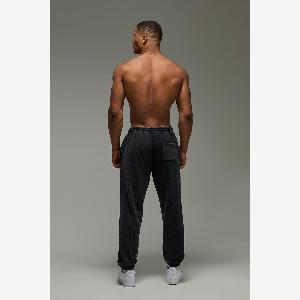 Herren Man Active Training Dept Oversize Jogginghose  Black  Größe XL  boohooMAN