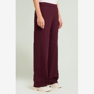 Luisa viola pantaloni pullon wide leg in punto milano donna